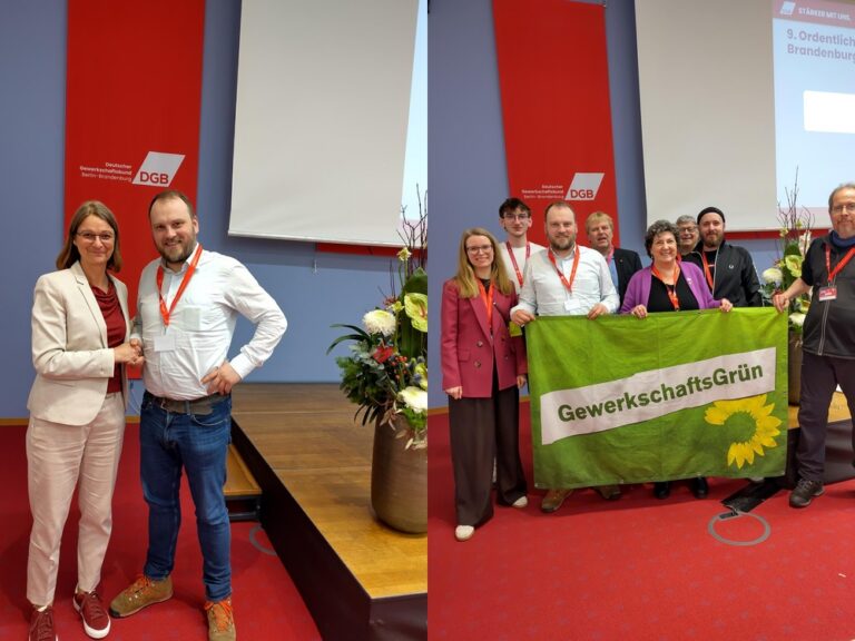 „Transformation angehen und fair gestalten“ – Gewerkschaften und Betriebsräte als Motor für Gute Arbeit und Starke Wirtschaft: Bündnisgrüne zur DGB-Wahl in Berlin-Brandenburg